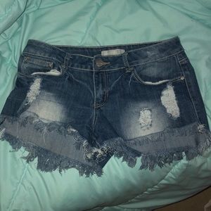 Denim shorts